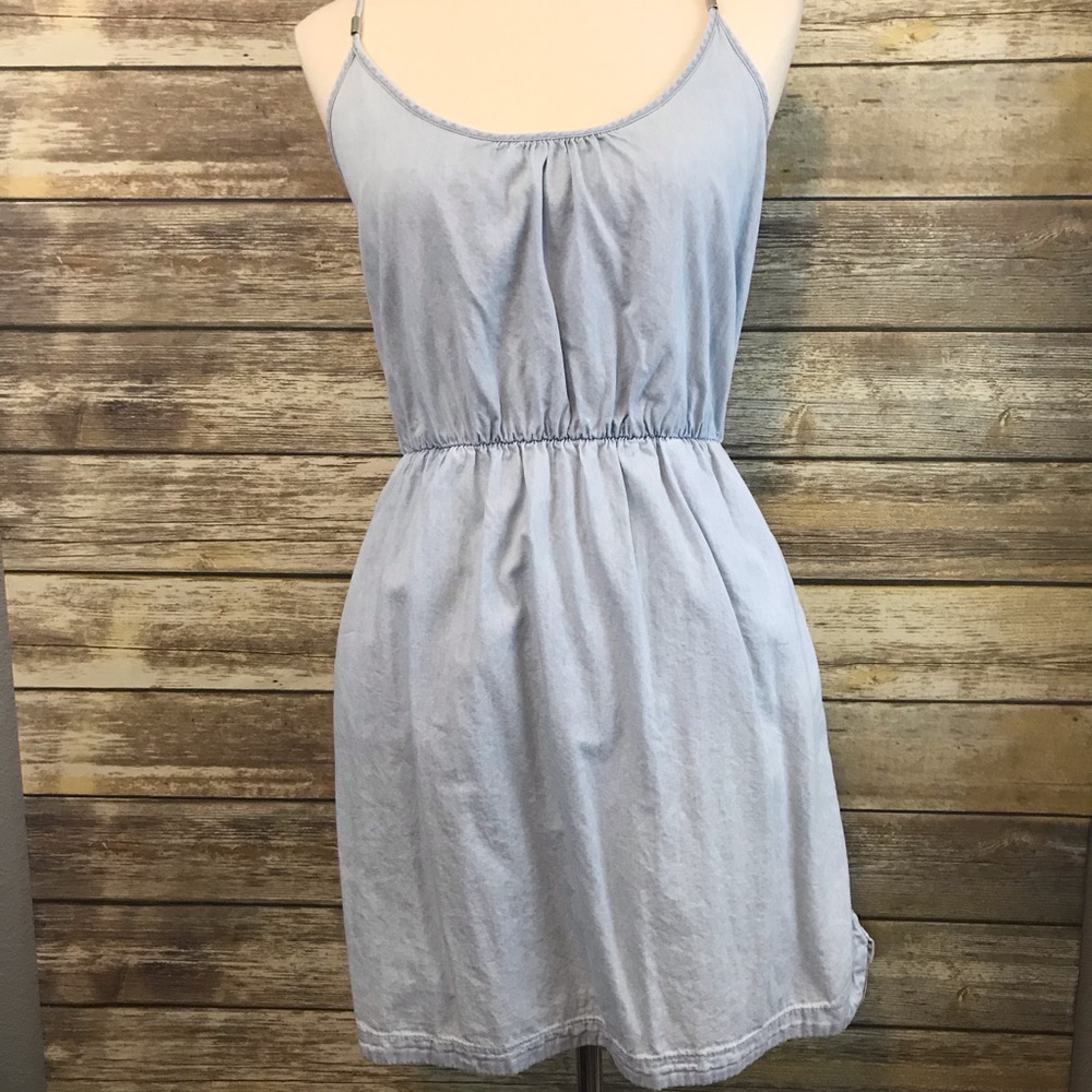 Rue21 Blue Mini Dress with Pockets and Cute Straps